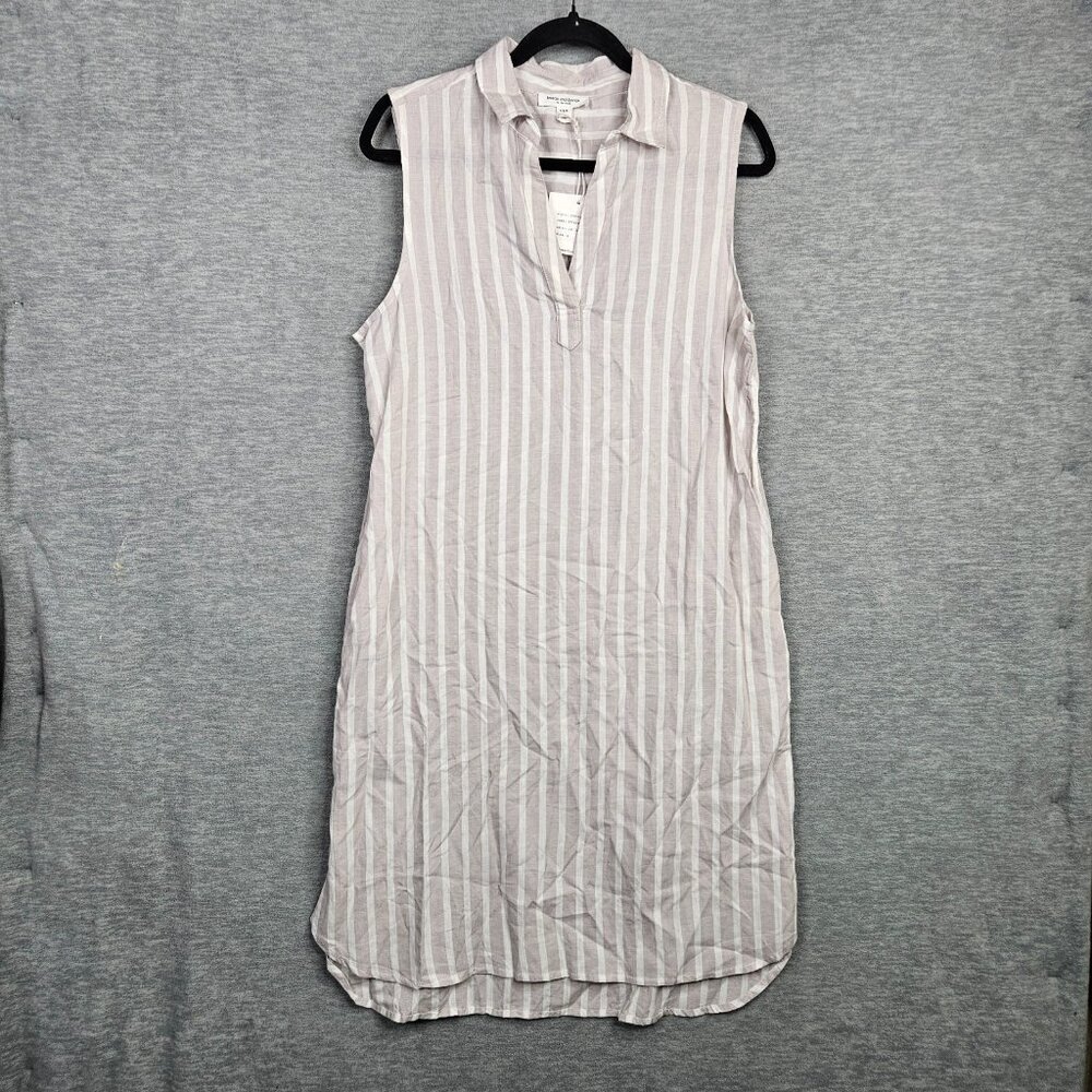 Beach lunch lounge Collection Women's Shelay Oat Latte Shirt Dress M NEW